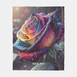 Couverture Polaire Rose jaune mignonne Imaginaire