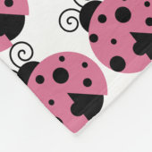 Couverture Polaire Rose Ladybug (Coin)
