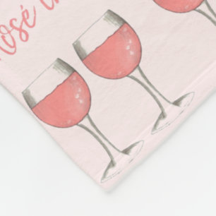 Couverture Polaire Rosé Le Jour D'Ailleurs Vin Rose Verre