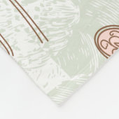 Couverture Polaire Rose lunatique de Tour Eiffel de Paris (Coin)