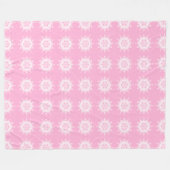Couverture Polaire Rose Mandala (Devant (Horizontal))