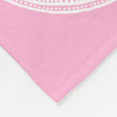 Couverture Polaire Rose Mandala (Coin)