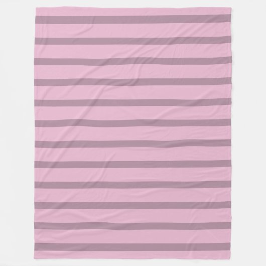 Couverture Polaire Rose Mauve Moderne Rayé (Devant)