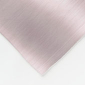 Couverture Polaire Rose métallique Parties scintillant or Nom du mono (Coin)