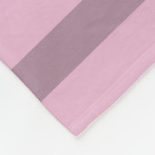 Couverture Polaire Rose moderne rose mauve rayé (Coin)