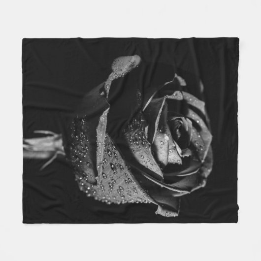 Couverture Polaire Rose noir  (Devant (Horizontal))