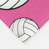 Couverture Polaire Rose nommé fait sur commande de volleyball (Coin)