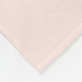 Couverture Polaire Rose or rousse monogramme initiales motif (Coin)