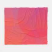 Couverture Polaire rose, orange, moderne, simple, cool, art tendance (Devant (Horizontal))