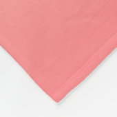 Couverture Polaire Rose pâle et dégradé de pêche (Coin)