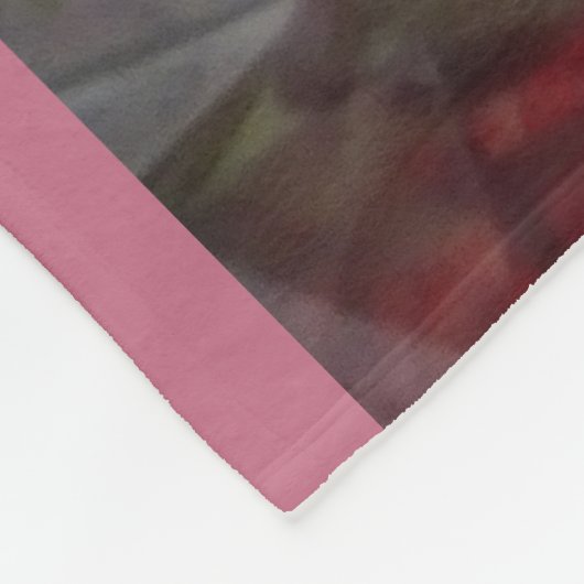 Couverture Polaire Rose Pastel et Hydrangea Fleece Blanket (Coin)