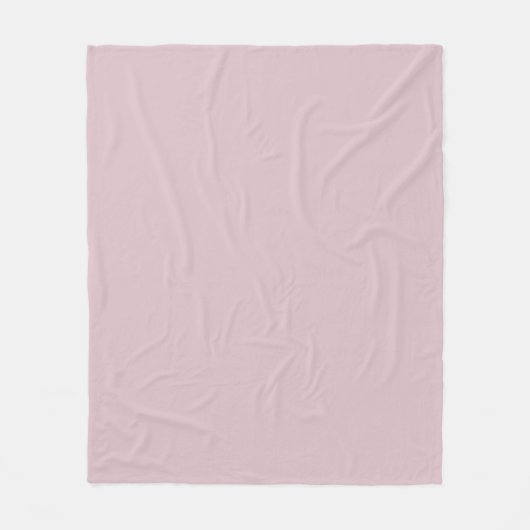 Couverture Polaire Rose pastel solide (Devant)