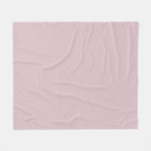 Couverture Polaire Rose pastel solide (Devant (Horizontal))