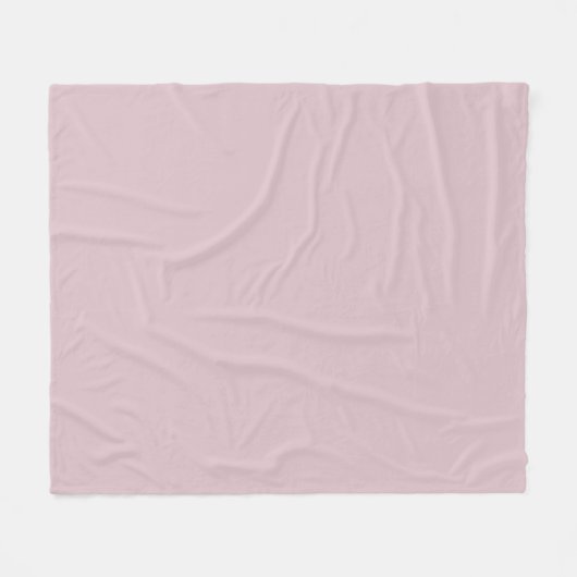 Couverture Polaire Rose pastel solide (Devant (Horizontal))