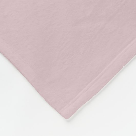 Couverture Polaire Rose pastel solide (Coin)