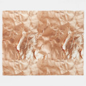 Couverture Polaire Rose Peach Gold Glam (Devant (Horizontal))