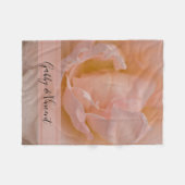 Couverture Polaire Rose rose pâle Rose rose Mariage Keepsaké (Devant (Horizontal))