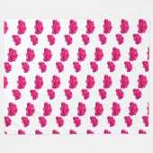 Couverture Polaire rose rose polaire Blanche (Devant (Horizontal))