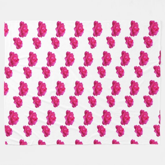 Couverture Polaire rose rose polaire Blanche (Devant (Horizontal))