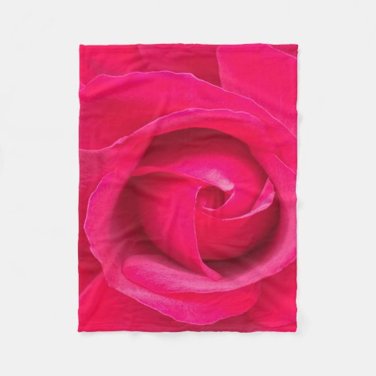 Couverture Polaire Rose rose romantique (Devant)