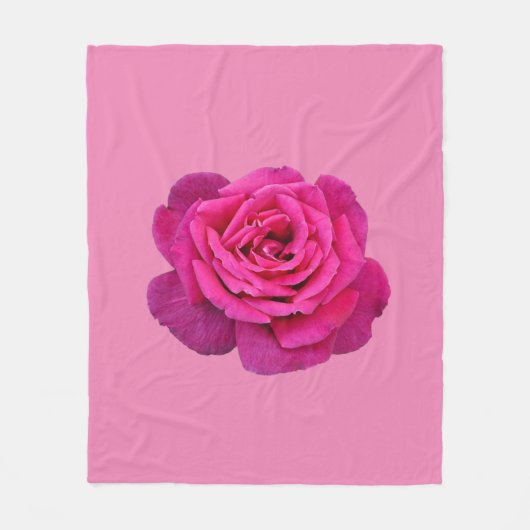 Couverture Polaire Rose rose simple rose (Devant)