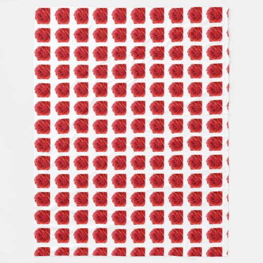 Couverture Polaire Rose rouge (Devant)
