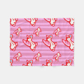 Couverture Polaire Rose rouge de l'avion | de jouet de bande dessinée (Devant (Horizontal))