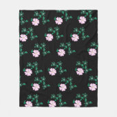 Couverture Polaire Rose sauvage rose pastel (Devant)