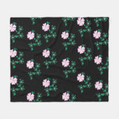 Couverture Polaire Rose sauvage rose pastel (Devant (Horizontal))