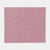 Couverture Polaire Rose, simple, moderne, cool, motif en zigzag tenda (Devant (Horizontal))