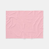 Couverture Polaire Rose solide et chaud (Devant (Horizontal))
