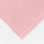 Couverture Polaire Rose solide et chaud (Coin)