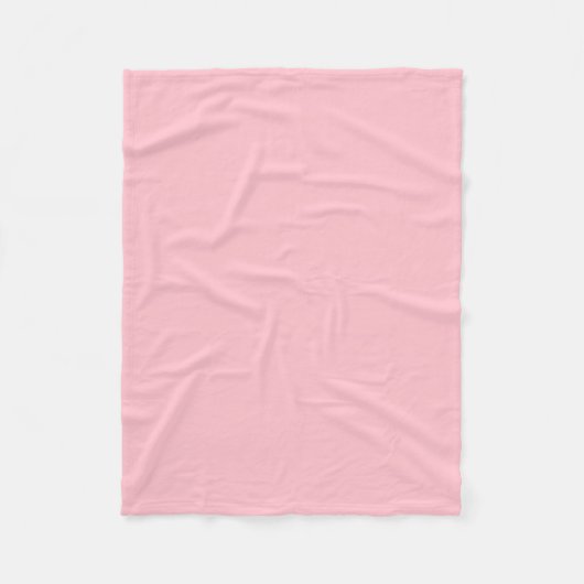 Couverture Polaire Rose solide et chaud (Devant)