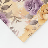 Couverture Polaire Rose transparent en jaune, violet et lavande (Coin)