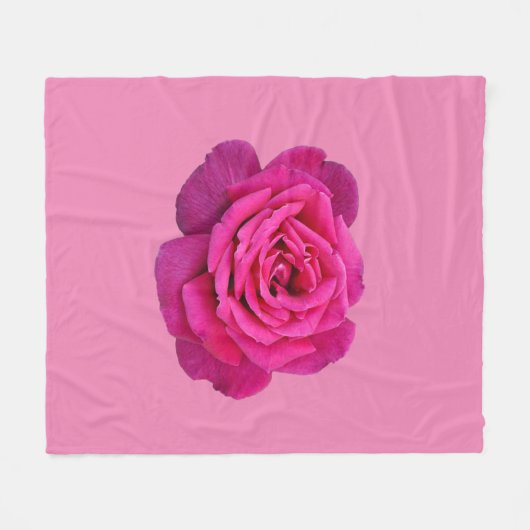 Couverture Polaire Rose unique rose (Devant (Horizontal))