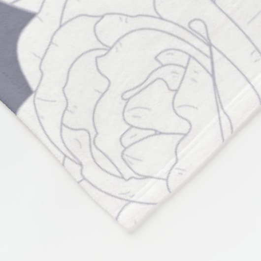 Couverture Polaire Rose Vintage transparent (Coin)