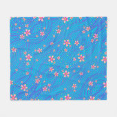 Couverture Polaire rose violet et bleu (Devant (Horizontal))