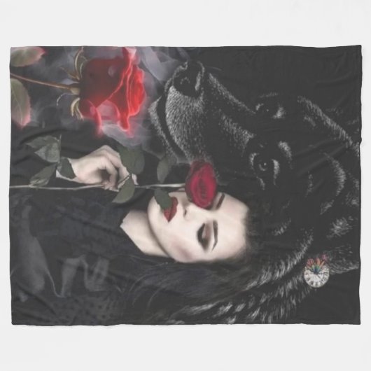 COUVERTURE POLAIRE ROSE WOLF (Devant (Horizontal))
