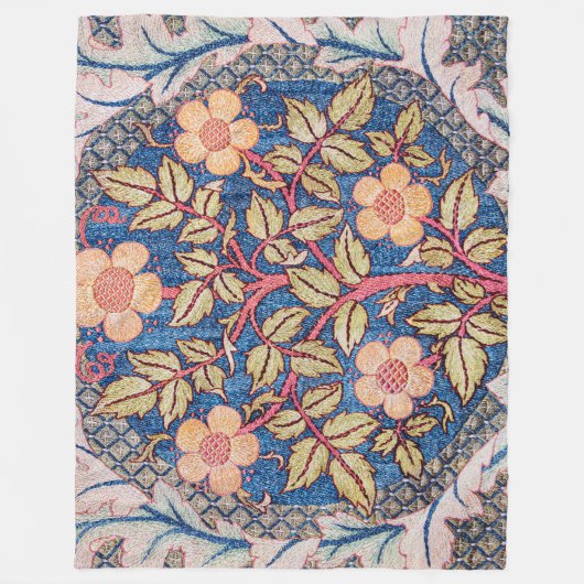 Couverture Polaire Rose Wreath, William Morris (Devant)