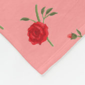 Couverture Polaire Roses (Coin)