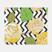 Couverture Polaire Roses 12 (Devant (Horizontal))