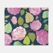 Couverture Polaire Roses 16 (Devant (Horizontal))