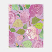 Couverture Polaire Roses 18 (Devant)