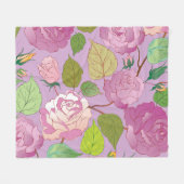 Couverture Polaire Roses 18 (Devant (Horizontal))