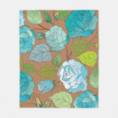 Couverture Polaire Roses 25 (Devant)