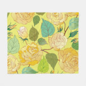 Couverture Polaire Roses 4 (Devant (Horizontal))