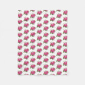 Couverture Polaire Roses avec Dahlias (Devant)