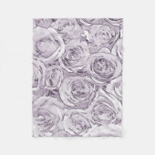Couverture Polaire Roses blanches (Devant)