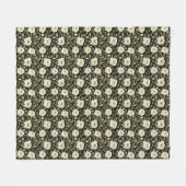 Couverture Polaire Roses blanches (Devant (Horizontal))