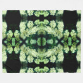 Couverture Polaire Roses blanches sauvages rougeoyantes Abstraites (Devant (Horizontal))